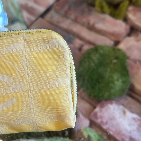 CHANEL Travel Line Yellow Nylon Key Pouch - Picture 7 of 8